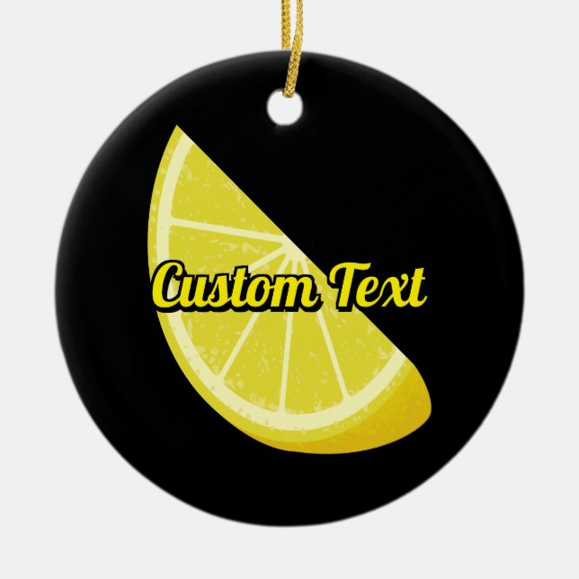 Citronskiva Julgransprydnad Keramik (Framsidan)