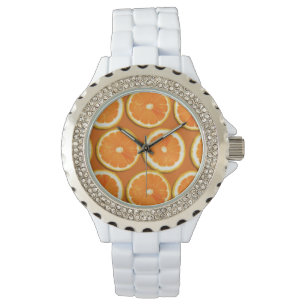 Citronskivamönster Armbandsur