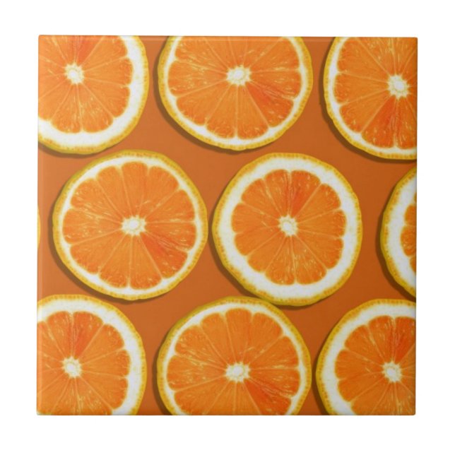 Citronskivamönster Kakelplatta (Framsidan)