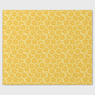 Citronskivemönster presentpapper