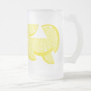 Citronskivor av lamonat glas Mugg
