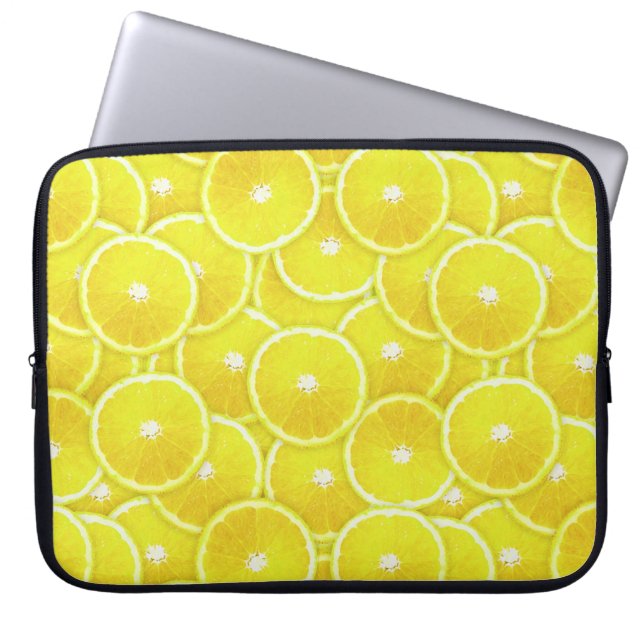 Citronskivor Laptop Fodral (Framsidan)