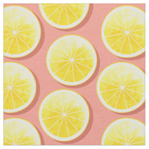 Citronskivor på Rosa Tyg