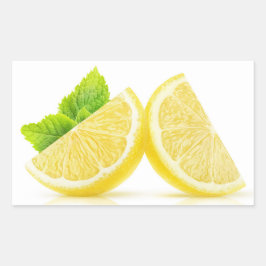 Citronskivor Rektangulärt Klistermärke