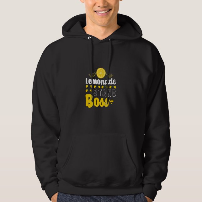 Citronstand Boss Citronsaft Hoodie (Framsida)