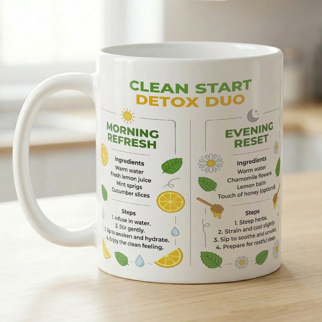 Citronte Reset Duo Morgon & Natt Recept Kaffemugg (Skapare uppladdad)