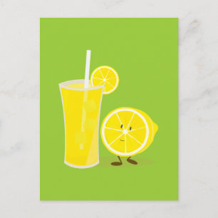 Citrontecken bredvid citonad vykort