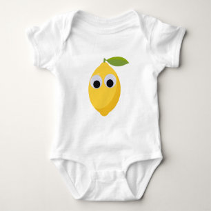 Citrontecken, söt frukt med googly ögon t shirt