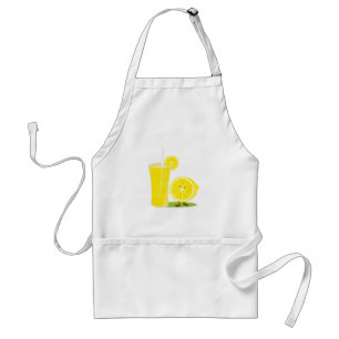 Citronteckenanseende bredvid lemonade förkläde