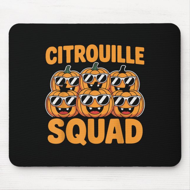 Citrouille Squad Coola Pumpkin Funny Halloween Des Musmatta (Framsidan)