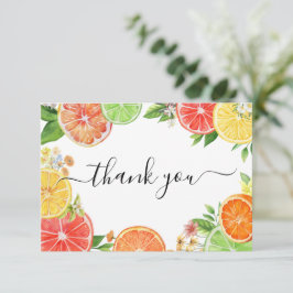 Citrus A Little Cutie Baby Shower Tack Kort