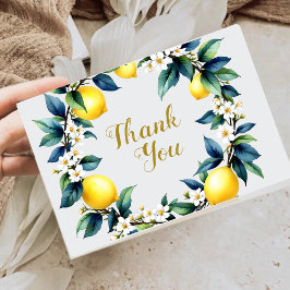 Citrus Amalfi Italian Ciao Baby Wreath Thank You Tack Kort