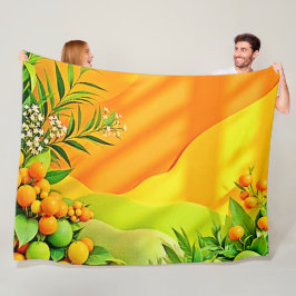 Citrus and Lövs Graphic Fleecefilt