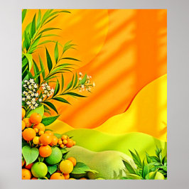 Citrus and Lövs Graphic Poster