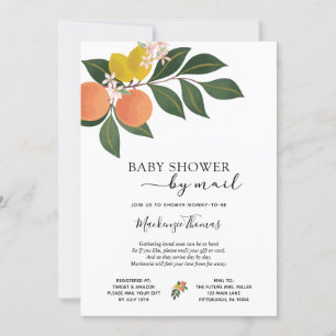 Citrus Baby Shower by Mail Inbjudningar