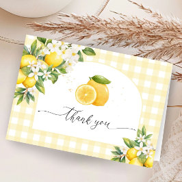 Citrus Baby Shower, ett stort tackkort