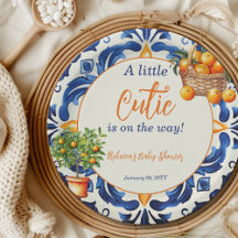 Citrus Baby Shower för Orange av italiensk Blue Ti