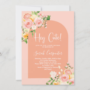 Citrus Baby Shower Girl-inbjudan Inbjudningar