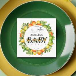 Citrus Baby Shower Napkins, en liten Orange i Cuti Pappersservett