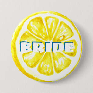 Citrus Bachelorette   Knappen Lemon Bride Knapp
