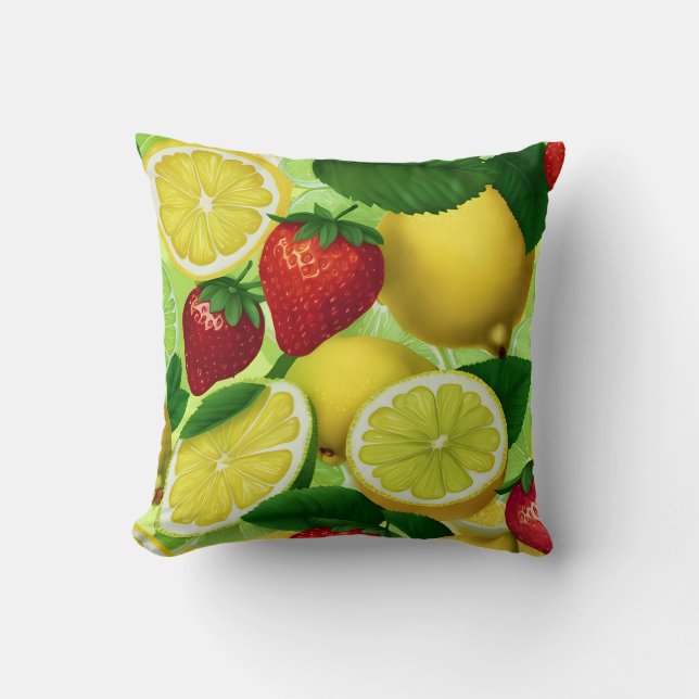 Citrus Berry Frisk Kudde (Framsida)
