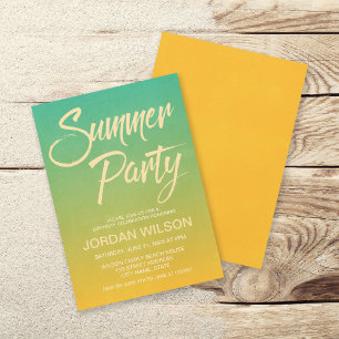 Citrus Birthday New Home Summer Party Inbjudan