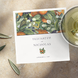 Citrus Blommigt | Botaniskt Bröllop Pappersservett