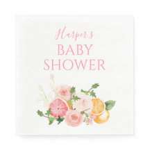 Citrus Blommigt Fruit Baby Shower