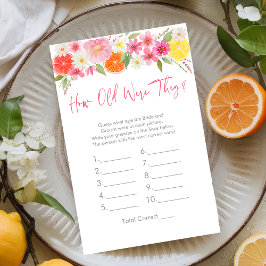 Citrus Blommigt hur gammal de var i Möhippan