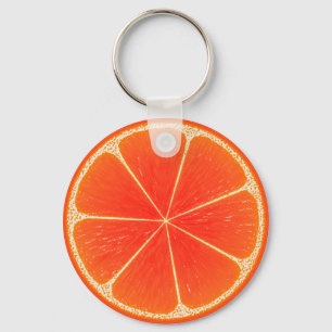 Citrus Blood Orange Fruit Slice Nyckelring