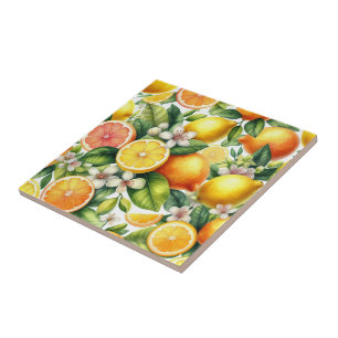 Citrus Bloom Kakelplatta