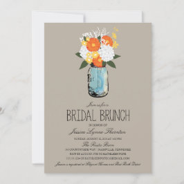 Citrus Bloom Mason Burk| Bridesmaid Brunch Inbjudningar