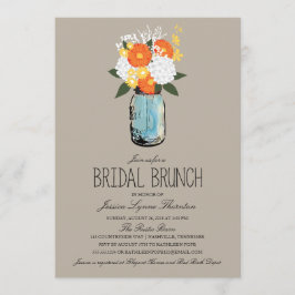 Citrus Bloom Mason Burk| Bridesmaid Brunch Inbjudningar