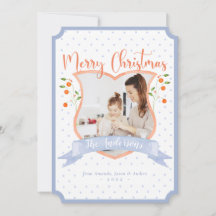 Citrus Blue Chinoiserie Vapensköld ett foto jul ju