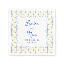 Citrus Blue & Gult Amalfi Personligt bröllp