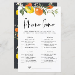 Citrus Botanical What's on your Mobil Shower Game