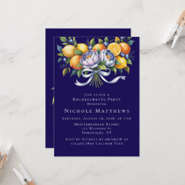 Citrus Bouquet Bachelorette Party i Medelhavsområd Inbjudningar