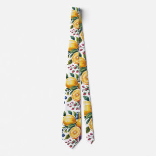 Citrus Bouquet Bröllop Groom Medelhavet Slips