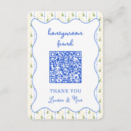 Citrus Bröllop Honeymoon Fund QR-kod Tilläggskort