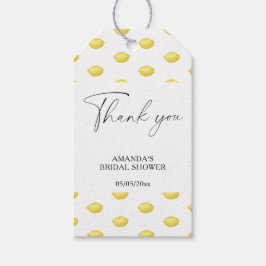 Citrus - Bröllop Tack Presentetikett