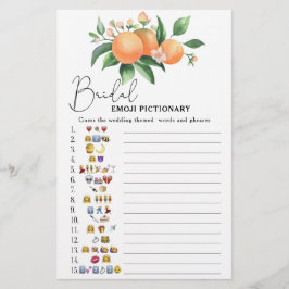 Citrus - bröllopsdusch emoji pictionary spel