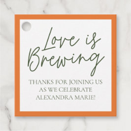 Citrus Bröllopsdusch Favorit Etiketter