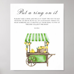 Citrus bröllopsdusch - Sätt en ring på det spel Poster