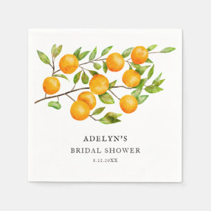 Citrus Bröllopsdusch Sommar Pappersservett