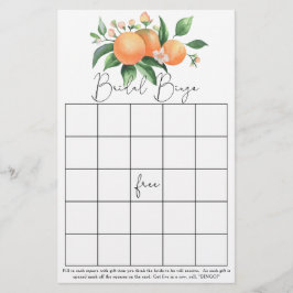 Citrus - Bröllopsspel bingo