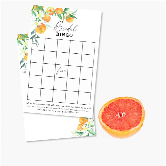 Citrus - Bröllopsspel bingo spel (Skapare uppladdad)