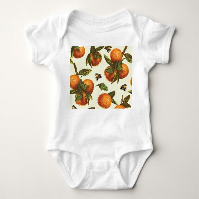 Citrus & Bumblebee: Vintage Sömlös T Shirt (Framsida)