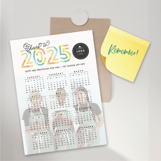 Citrus Cheers to 2025 Calendar Magnetic Photo Card (Citrus Cheers To 2025 Calendar Magnetic Photo Card @ fat_fa_tin)