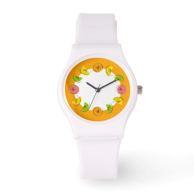 Citrus Circle Orange watch Armbandsur (Framsida)
