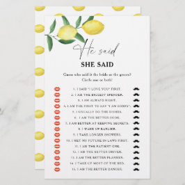 Citrus citon sa att hon sa att möhippa-spel